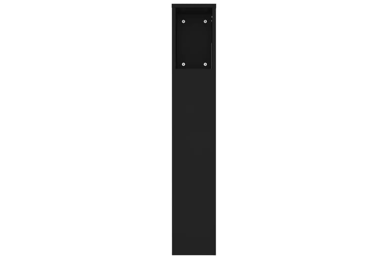 beBasic Sängynpääty säilytystilalla musta 220x18,5x104,5 cm - Musta - Huonekalut - Sänky - Sängyn lisävarusteet & sängynpäädyt - Sängynpääty