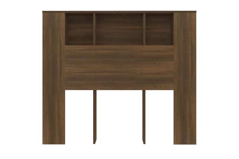 beBasic Sängynpääty säilytystilalla ruskea tammi 120x18,5x104,5 cm - Ruskea - Huonekalut - Sänky - Sängyn lisävarusteet & sängynpäädyt - Sängynpääty