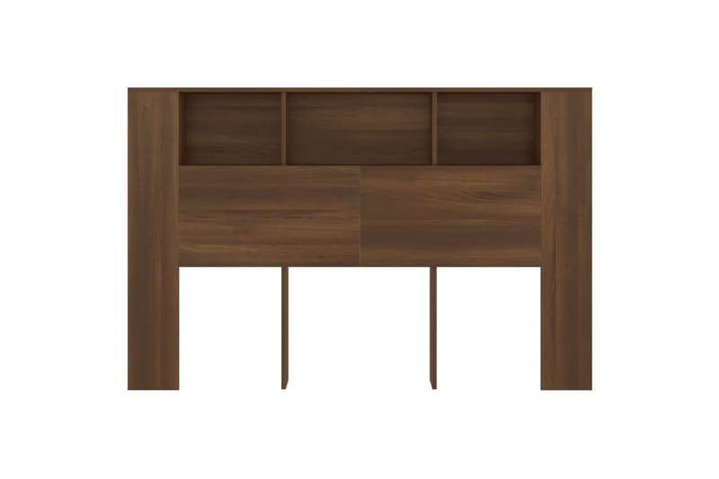 beBasic Sängynpääty säilytystilalla ruskea tammi 160x18,5x104,5 cm - Ruskea - Huonekalut - Sänky - Sängyn lisävarusteet & sängynpäädyt - Sängynpääty
