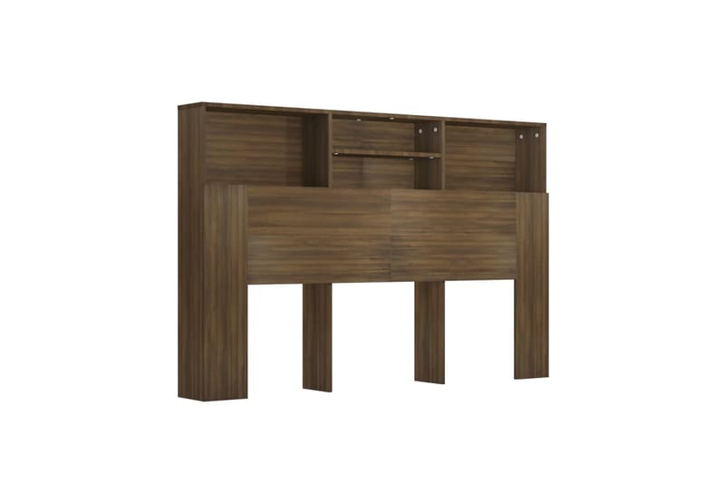 beBasic Sängynpääty säilytystilalla ruskea tammi 160x19x103,5 cm - Ruskea - Huonekalut - Sänky - Sängyn lisävarusteet & sängynpäädyt - Sängynpääty