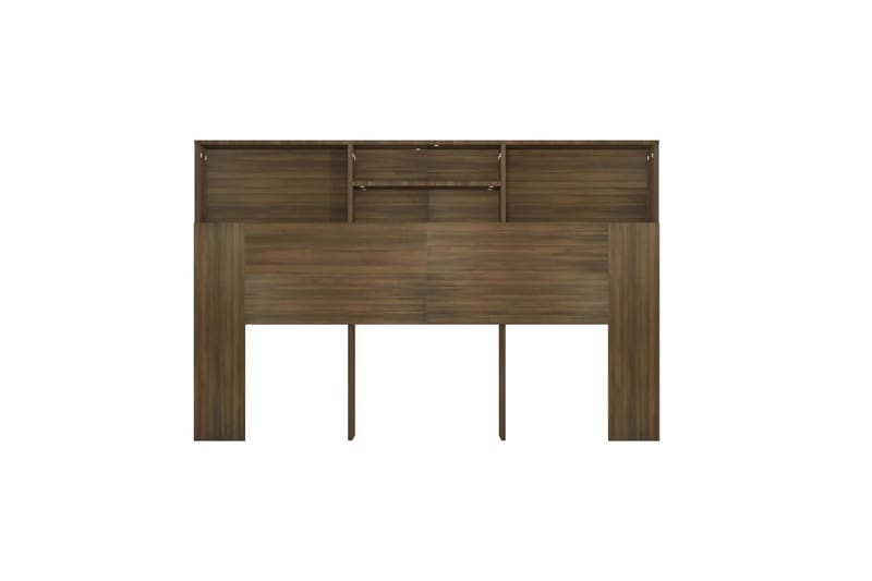 beBasic Sängynpääty säilytystilalla ruskea tammi 160x19x103,5 cm - Ruskea - Huonekalut - Sänky - Sängyn lisävarusteet & sängynpäädyt - Sängynpääty