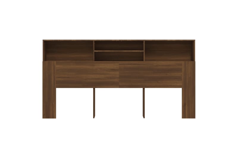 beBasic Sängynpääty säilytystilalla ruskea tammi 200x19x103,5 cm - Ruskea - Huonekalut - Sänky - Sängyn lisävarusteet & sängynpäädyt - Sängynpääty