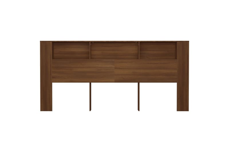 beBasic Sängynpääty säilytystilalla ruskea tammi 220x18,5x104,5 cm - Ruskea - Huonekalut - Sänky - Sängyn lisävarusteet & sängynpäädyt - Sängynpääty