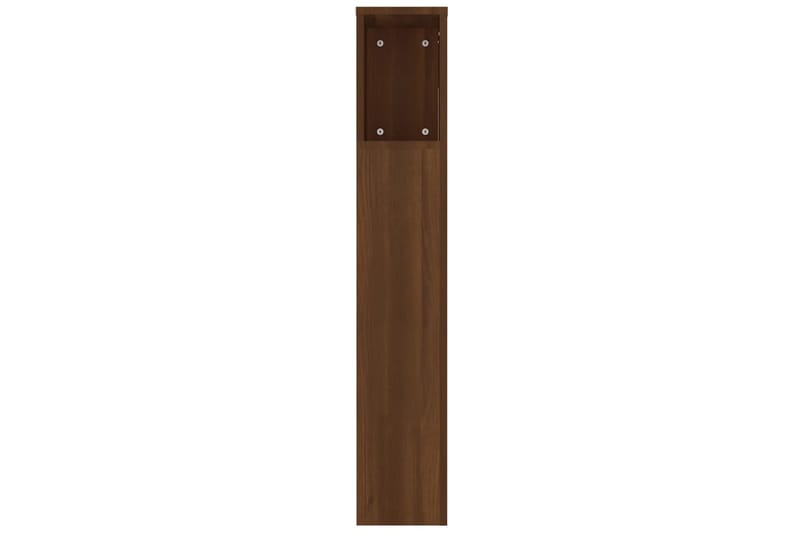 beBasic Sängynpääty säilytystilalla ruskea tammi 220x18,5x104,5 cm - Ruskea - Huonekalut - Sänky - Sängyn lisävarusteet & sängynpäädyt - Sängynpääty