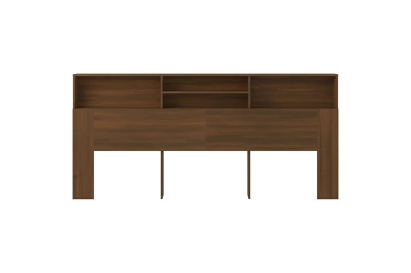 beBasic Sängynpääty säilytystilalla ruskea tammi 220x19x103,5 cm - Ruskea - Huonekalut - Sänky - Sängyn lisävarusteet & sängynpäädyt - Sängynpääty