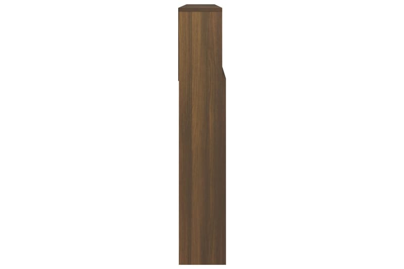 beBasic Sängynpääty säilytystilalla ruskea tammi 220x19x103,5 cm - Ruskea - Huonekalut - Sänky - Sängyn lisävarusteet & sängynpäädyt - Sängynpääty