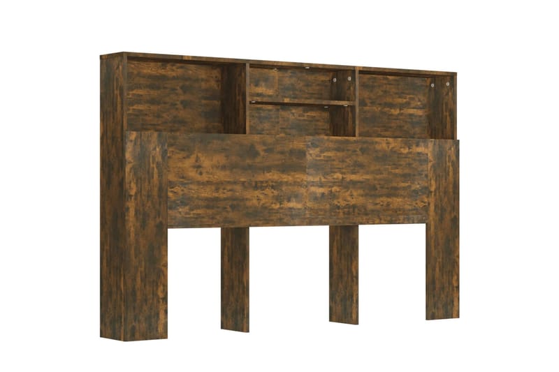 beBasic Sängynpääty säilytystilalla savutammi 160x19x103,5 cm - Ruskea - Huonekalut - Sänky - Sängyn lisävarusteet & sängynpäädyt - Sängynpääty