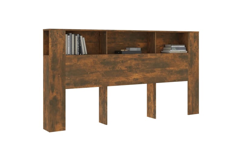 beBasic Sängynpääty säilytystilalla savutammi 200x18,5x104,5 cm - Ruskea - Huonekalut - Sänky - Sängyn lisävarusteet & sängynpäädyt - Sängynpääty