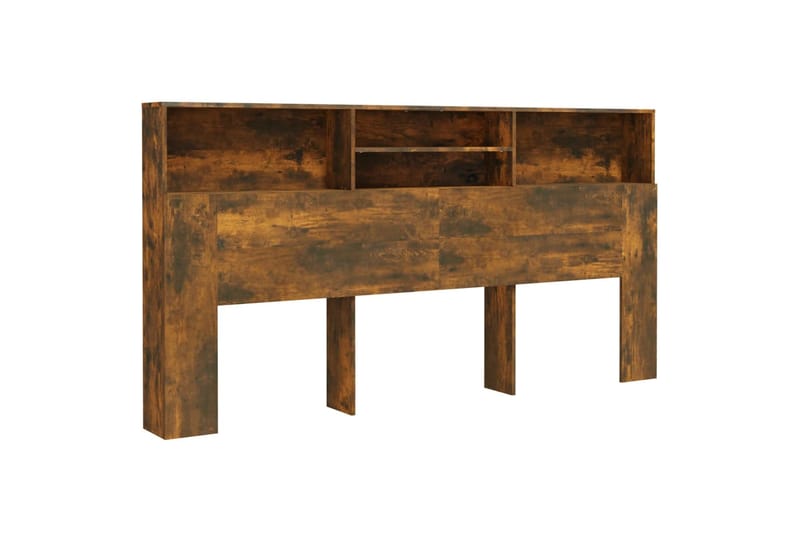 beBasic Sängynpääty säilytystilalla savutammi 200x19x103,5 cm - Ruskea - Huonekalut - Sänky - Sängyn lisävarusteet & sängynpäädyt - Sängynpääty