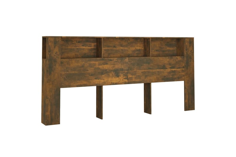 beBasic Sängynpääty säilytystilalla savutammi 220x18,5x104,5 cm - Ruskea - Huonekalut - Sänky - Sängyn lisävarusteet & sängynpäädyt - Sängynpääty