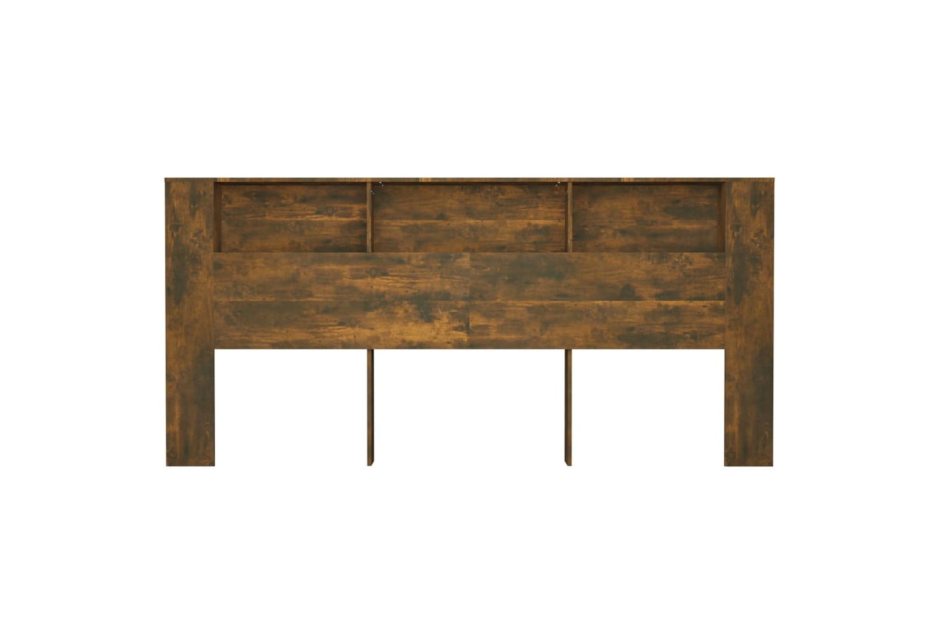 beBasic Sängynpääty säilytystilalla savutammi 220x18,5x104,5 cm - Ruskea - Huonekalut - Sänky - Sängyn lisävarusteet & sängynpäädyt - Sängynpääty