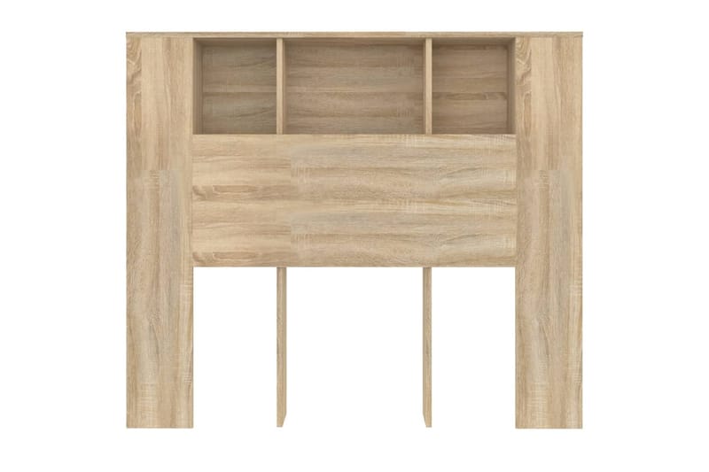 beBasic Sängynpääty säilytystilalla Sonoma-tammi 120x18,5x104,5 cm - Ruskea - Huonekalut - Sänky - Sängyn lisävarusteet & sängynpäädyt - Sängynpääty