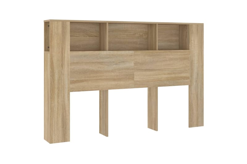 beBasic Sängynpääty säilytystilalla Sonoma-tammi 160x18,5x104,5 cm - Ruskea - Huonekalut - Sänky - Sängyn lisävarusteet & sängynpäädyt - Sängynpääty