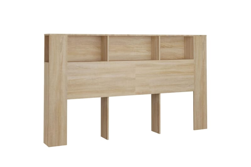 beBasic Sängynpääty säilytystilalla Sonoma-tammi 180x18,5x104,5 cm - Ruskea - Huonekalut - Sänky - Sängyn lisävarusteet & sängynpäädyt - Sängynpääty