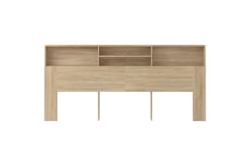 beBasic Sängynpääty säilytystilalla Sonoma-tammi 220x19x103,5 cm - Ruskea - Huonekalut - Sänky - Sängyn lisävarusteet & sängynpäädyt - Sängynpääty