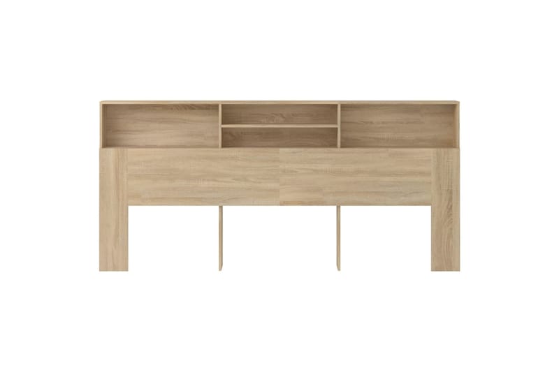beBasic Sängynpääty säilytystilalla Sonoma-tammi 220x19x103,5 cm - Ruskea - Huonekalut - Sänky - Sängyn lisävarusteet & sängynpäädyt - Sängynpääty