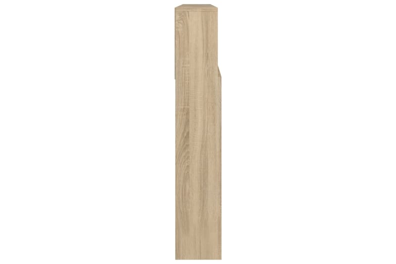 beBasic Sängynpääty säilytystilalla Sonoma-tammi 220x19x103,5 cm - Ruskea - Huonekalut - Sänky - Sängyn lisävarusteet & sängynpäädyt - Sängynpääty