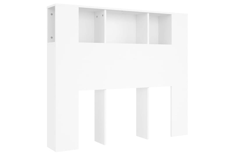 beBasic Sängynpääty säilytystilalla valkoinen 120x18,5x104,5 cm - Valkoinen - Huonekalut - Sänky - Sängyn lisävarusteet & sängynpäädyt - Sängynpääty