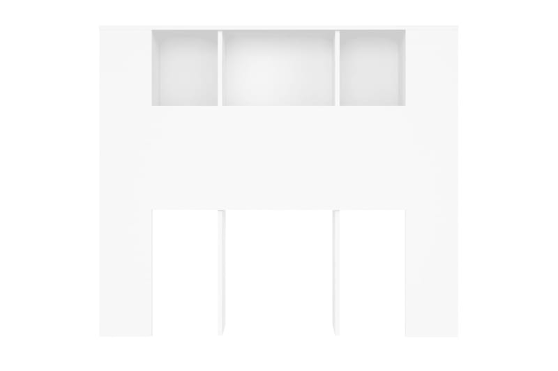 beBasic Sängynpääty säilytystilalla valkoinen 120x18,5x104,5 cm - Valkoinen - Huonekalut - Sänky - Sängyn lisävarusteet & sängynpäädyt - Sängynpääty