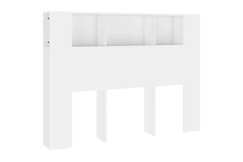 beBasic Sängynpääty säilytystilalla valkoinen 140x18,5x104,5 cm - Valkoinen - Huonekalut - Sänky - Sängyn lisävarusteet & sängynpäädyt - Sängynpääty