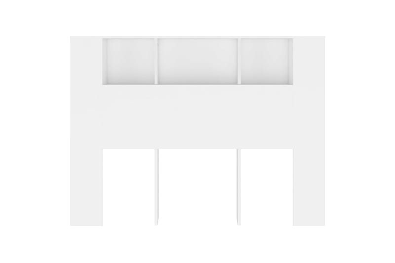 beBasic Sängynpääty säilytystilalla valkoinen 140x18,5x104,5 cm - Valkoinen - Huonekalut - Sänky - Sängyn lisävarusteet & sängynpäädyt - Sängynpääty