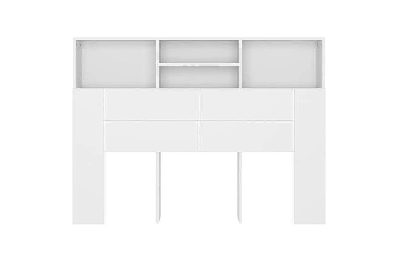 beBasic Sängynpääty säilytystilalla valkoinen 140x19x103,5 cm - Valkoinen - Huonekalut - Sänky - Sängyn lisävarusteet & sängynpäädyt - Sängynpääty