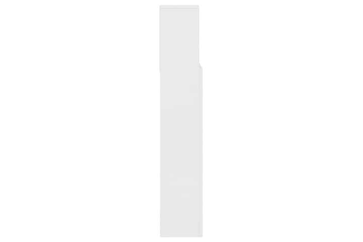 beBasic Sängynpääty säilytystilalla valkoinen 140x19x103,5 cm - Valkoinen - Sängynpääty