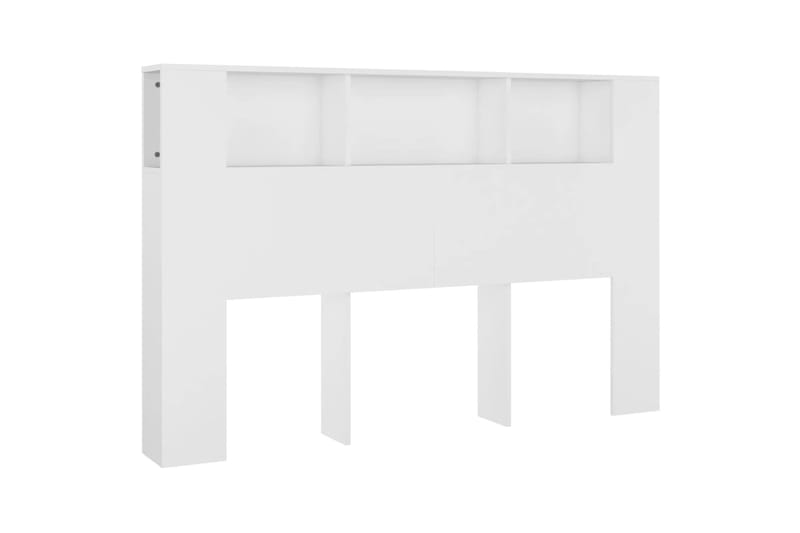beBasic Sängynpääty säilytystilalla valkoinen 160x18,5x104,5 cm - Valkoinen - Huonekalut - Sänky - Sängyn lisävarusteet & sängynpäädyt - Sängynpääty