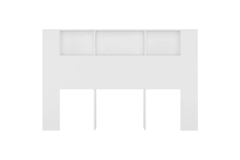 beBasic Sängynpääty säilytystilalla valkoinen 160x18,5x104,5 cm - Valkoinen - Huonekalut - Sänky - Sängyn lisävarusteet & sängynpäädyt - Sängynpääty