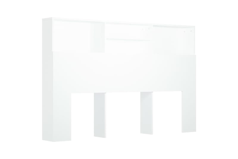 beBasic Sängynpääty säilytystilalla valkoinen 160x19x103,5 cm - Valkoinen - Huonekalut - Sänky - Sängyn lisävarusteet & sängynpäädyt - Sängynpääty