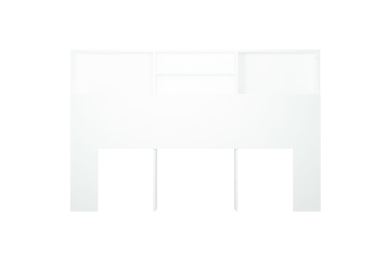 beBasic Sängynpääty säilytystilalla valkoinen 160x19x103,5 cm - Valkoinen - Huonekalut - Sänky - Sängyn lisävarusteet & sängynpäädyt - Sängynpääty