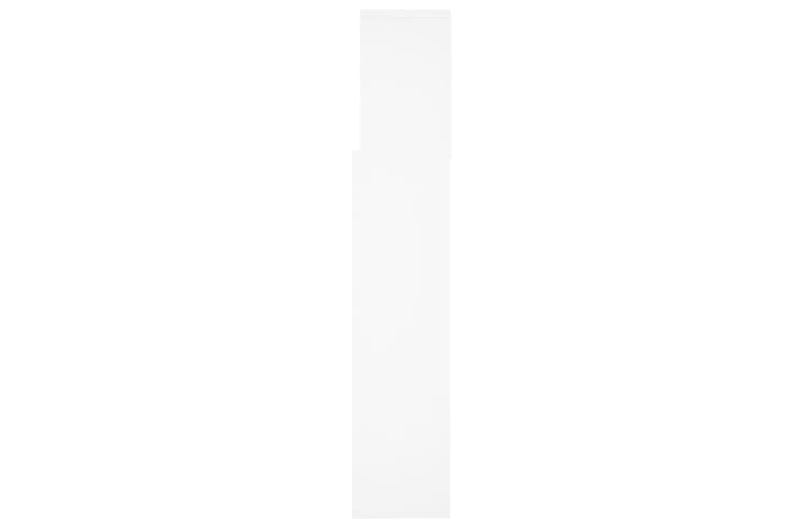 beBasic Sängynpääty säilytystilalla valkoinen 160x19x103,5 cm - Valkoinen - Sängynpääty