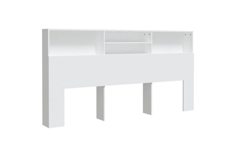 beBasic Sängynpääty säilytystilalla valkoinen 200x19x103,5 cm - Valkoinen - Huonekalut - Sänky - Sängyn lisävarusteet & sängynpäädyt - Sängynpääty