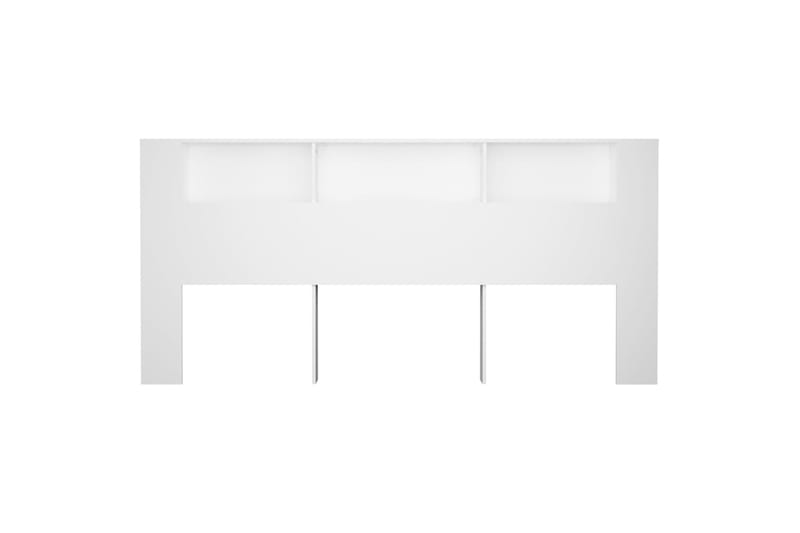 beBasic Sängynpääty säilytystilalla valkoinen 220x18,5x104,5 cm - Valkoinen - Huonekalut - Sänky - Sängyn lisävarusteet & sängynpäädyt - Sängynpääty