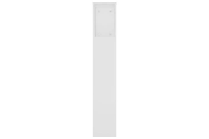beBasic Sängynpääty säilytystilalla valkoinen 220x18,5x104,5 cm - Valkoinen - Sängynpääty