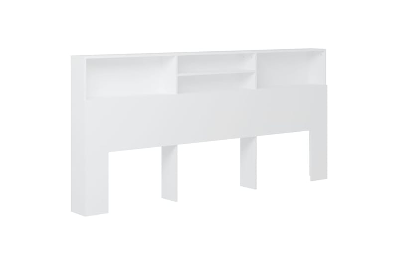 beBasic Sängynpääty säilytystilalla valkoinen 220x19x103,5 cm - Valkoinen - Huonekalut - Sänky - Sängyn lisävarusteet & sängynpäädyt - Sängynpääty