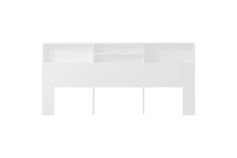 beBasic Sängynpääty säilytystilalla valkoinen 220x19x103,5 cm - Valkoinen - Huonekalut - Sänky - Sängyn lisävarusteet & sängynpäädyt - Sängynpääty