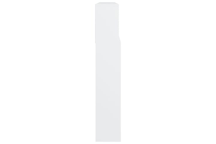 beBasic Sängynpääty säilytystilalla valkoinen 220x19x103,5 cm - Valkoinen - Sängynpääty