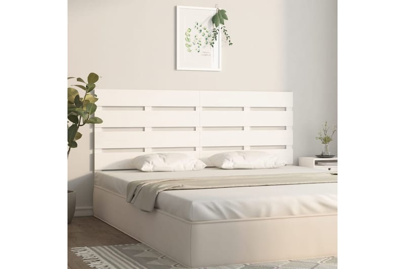 beBasic Sängynpääty valkoinen 150x3x80 cm täysi mänty - Valkoinen - Huonekalut - Sänky - Sängyn lisävarusteet & sängynpäädyt - Sängynpääty