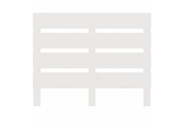 beBasic Sängynpääty valkoinen 75x3x80 cm täysi mänty - Valkoinen - Sängynpääty