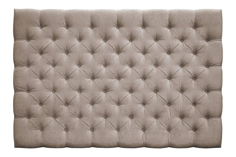 Joluma Pehmustettu Sängynpääty 180 cm Kankaalla Napeilla, Beige