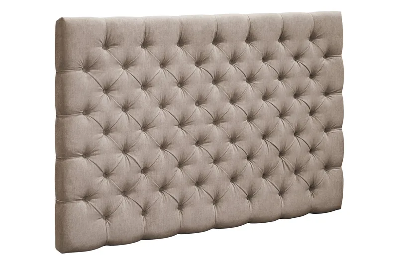 Joluma Pehmustettu Sängynpääty 180 cm Kankaalla Napeilla - Beige - Huonekalut - Sänky - Sängyn lisävarusteet & sängynpäädyt - Sängynpääty