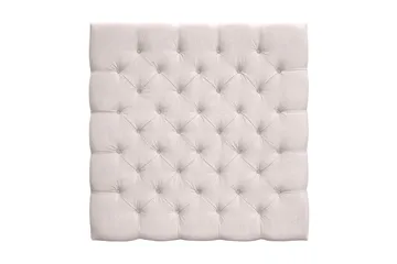 Joluma Pehmustettu Sängynpääty 120 cm Plyysistä Napeilla - Vaalea Beige - Huonekalut - Sänky - Sängyn lisävarusteet & sängynpäädyt - Sängynpääty