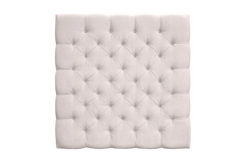 Joluma Pehmustettu Sängynpääty 120 cm Plyysistä Napeilla - Vaalea Beige - Huonekalut - Sänky - Sängyn lisävarusteet & sängynpäädyt - Sängynpääty