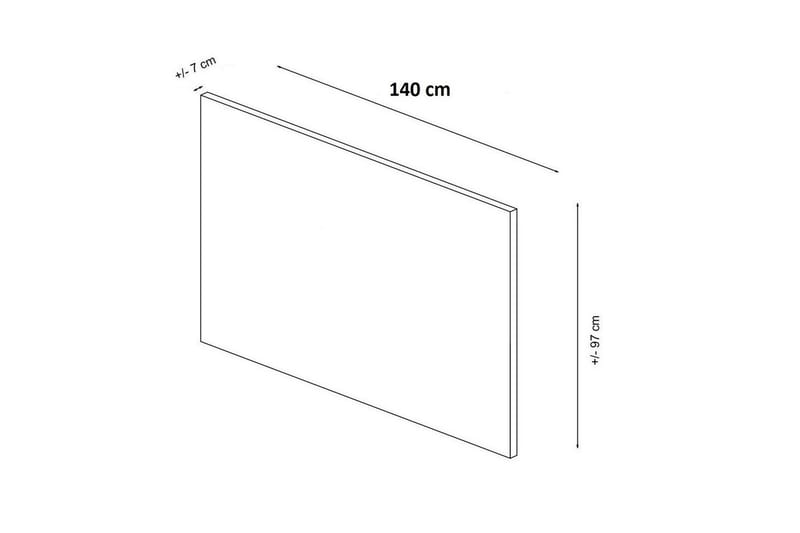 Lamal Sängynpääty 140 cm - Beige - Huonekalut - Sänky - Sängyn lisävarusteet & sängynpäädyt - Sängynpääty