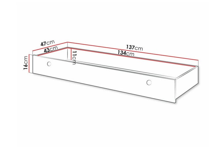 Sängynaluslaatikko Rathmore 137 cm - Valkoinen - Sängynpäätylaatikko - Sängynpäätypenkki - Makuuhuoneen säilytys