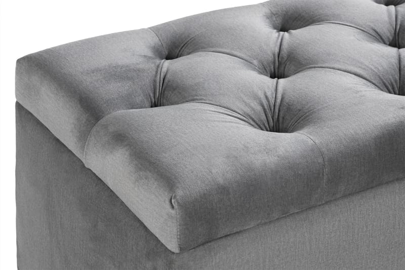 Sängynpäätyarkku Rebeca 140 cm - Harmaa - Huonekalut - Sänky - Sängyn lisävarusteet & sängynpäädyt - Makuuhuoneen säilytys - Sängynpäätylaatikko