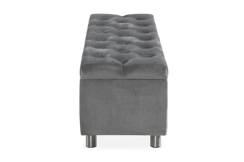 Sängynpäätyarkku Rebeca 140 cm - Harmaa - Huonekalut - Sänky - Sängyn lisävarusteet & sängynpäädyt - Makuuhuoneen säilytys - Sängynpäätylaatikko
