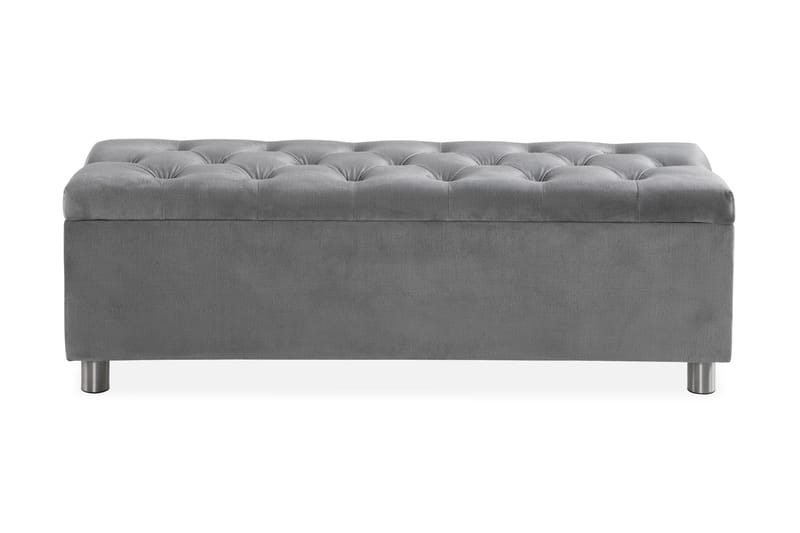 Sängynpäätyarkku Rebeca 140 cm - Harmaa - Huonekalut - Sänky - Sängyn lisävarusteet & sängynpäädyt - Makuuhuoneen säilytys - Sängynpäätylaatikko