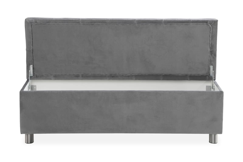 Sängynpäätyarkku Rebeca 140 cm - Harmaa - Huonekalut - Sänky - Sängyn lisävarusteet & sängynpäädyt - Makuuhuoneen säilytys - Sängynpäätylaatikko